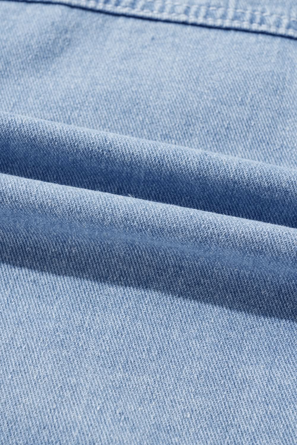 Khaki Plaid Patchwork Buttoned Oversized Denim Jacket - Love Salve